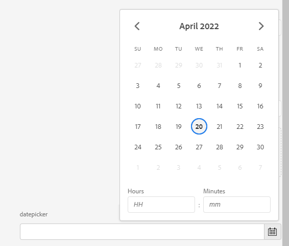 Datepicker